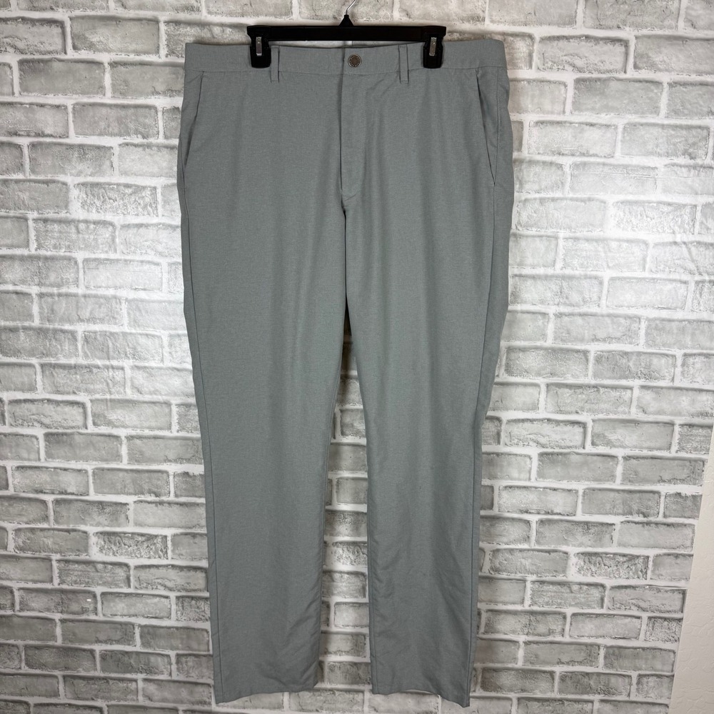 Bonobos Golf Athletic Fit Pants 38 x34 Gray Recycled Polyester Performance Pants
